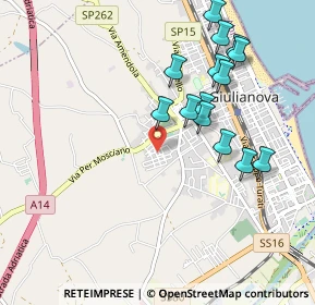 Mappa Via Travia Gasperi, 64021 Giulianova TE, Italia (1.01214)