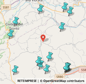 Mappa Contrada Villa Camera, 64012 Campli TE, Italia (6.102)