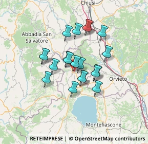 Mappa 01021 Acquapendente VT, Italia (10.7615)