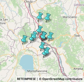 Mappa Via dei Falegnami, 05018 Orvieto TR, Italia (8.13692)
