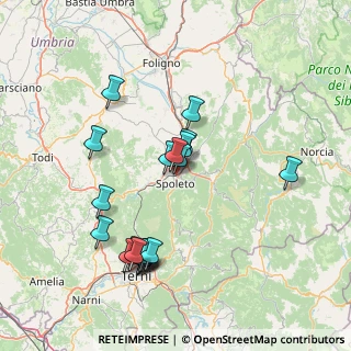 Mappa Via Camillo Bezzi, 06049 Spoleto PG, Italia (15.7005)