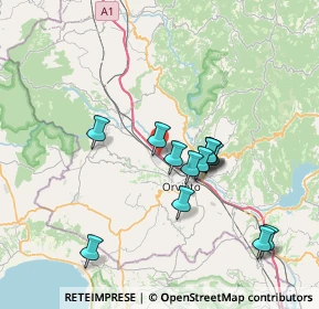 Mappa A1 Milano - Napoli, 05018 Orvieto TR, Italia (6.85077)