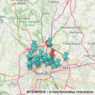 Mappa Via Rapagnano, 00138 Roma RM, Italia (7.3435)