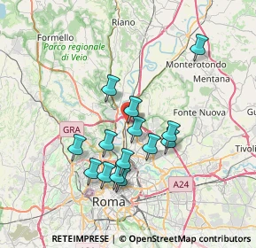 Mappa Via Petritoli, 00138 Roma RM, Italia (6.65286)
