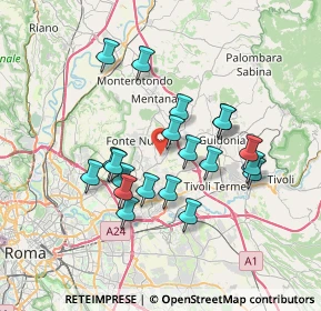 Mappa 00010 Fonte Nuova RM, Italia (6.6165)