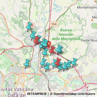 Mappa Via di Settebagni, 00138 Roma RM, Italia (3.395)