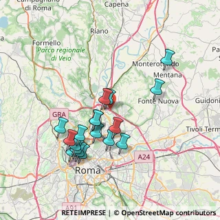 Mappa Via di Settebagni, 00138 Roma RM, Italia (7.51833)