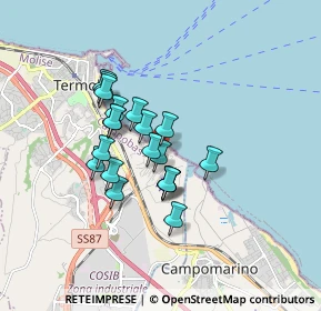 Mappa Via Rio del Germano Reale, 86039 Termoli CB, Italia (1.3555)