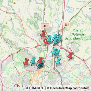 Mappa Circonvallazione Settentrionale & Grande Raccordo Anulare, 00188 Roma RM, Italia (3.53)