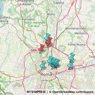 Mappa Circonvallazione Settentrionale & Grande Raccordo Anulare, 00188 Roma RM, Italia (7.07636)