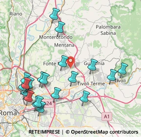 Mappa Via Palombarese, 00010 Fonte Nuova RM, Italia (10.0995)