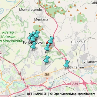 Mappa Via Palombarese, 00010 Fonte Nuova RM, Italia (3.00545)