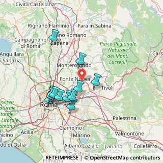 Mappa Via Palombarese, 00010 Fonte Nuova RM, Italia (13.89167)