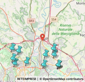 Mappa Via Camerata Picena, 00138 Roma RM, Italia (5.6075)