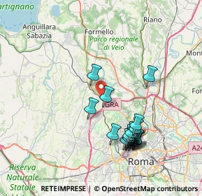 Mappa Via Bassano Romano, 00123 Roma RM, Italia (8.1415)