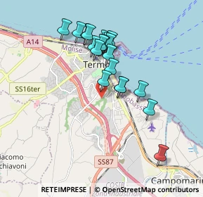 Mappa Via Ponza, 86039 Termoli CB, Italia (1.713)