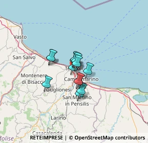 Mappa Via Ponza, 86039 Termoli CB, Italia (7.21769)