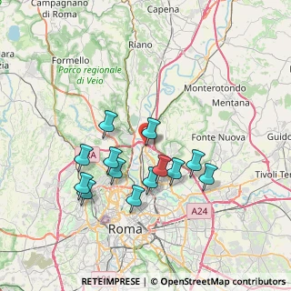 Mappa Camerata Picena, 00138 Roma RM, Italia (7.04923)