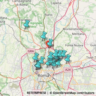 Mappa Castel Giubileo, 00138 Roma RM, Italia (6.98211)