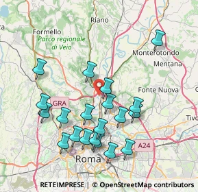 Mappa Via Maltignano, 00138 Roma RM, Italia (8.228)