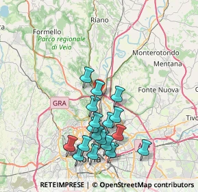 Mappa Via Maltignano, 00138 Roma RM, Italia (7.97944)