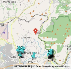 Mappa Via S. Pastore, 00010 Tivoli RM, Italia (3.127)