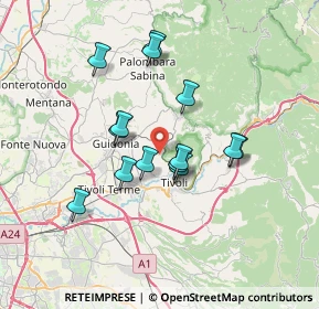 Mappa Via S. Pastore, 00010 Tivoli RM, Italia (6.22857)