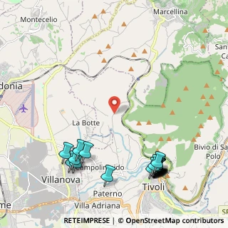 Mappa Via S. Pastore, 00010 Tivoli RM, Italia (2.9055)