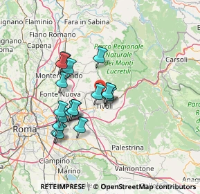 Mappa Via S. Pastore, 00010 Tivoli RM, Italia (12.73944)