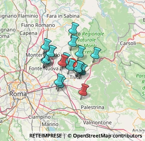 Mappa Via S. Pastore, 00010 Tivoli RM, Italia (9.0205)