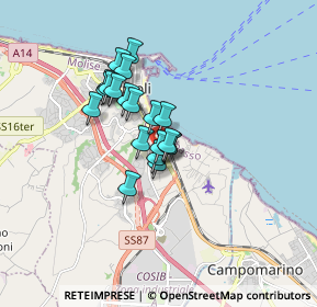 Mappa Traversa Via del Pini, 86039 Termoli CB, Italia (1.196)