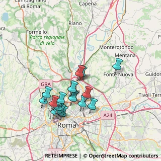 Mappa Via Palmiano, 00138 Roma RM, Italia (7.34944)
