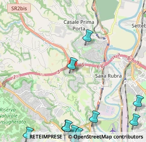 Mappa Via Longarone, 00189 Roma RM, Italia (3.49818)