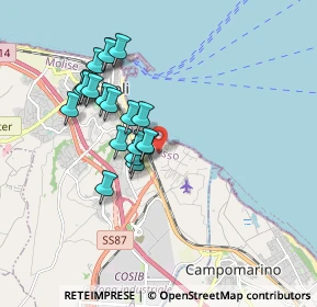 Mappa Via Rio del Piviere, 86039 Termoli CB, Italia (1.692)