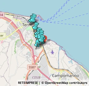 Mappa Via Rio del Piviere, 86039 Termoli CB, Italia (1.0625)