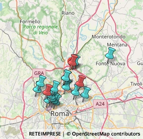Mappa Via Monteciccardo, 00138 Roma RM, Italia (7.175)