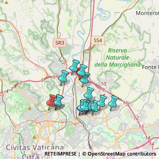 Mappa Via Monteciccardo, 00138 Roma RM, Italia (3.43733)