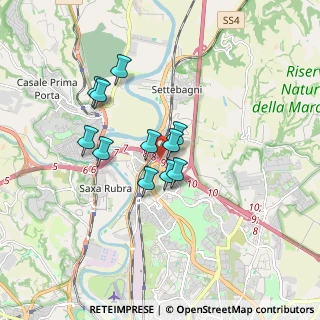 Mappa Via di Settebagni & Via Salaria, 00138 Roma RM, Italia (1.38)