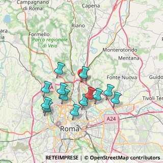 Mappa Via di Settebagni & Via Salaria, 00138 Roma RM, Italia (7.15923)
