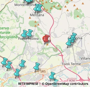 Mappa Via Palombarese, 00013 Mentana RM, Italia (6.313)