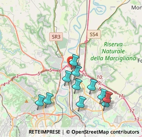 Mappa Salita di Castel Giubileo, 00138 Roma RM, Italia (4.08727)