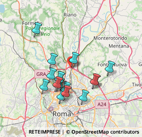 Mappa Salita di Castel Giubileo, 00138 Roma RM, Italia (6.8725)