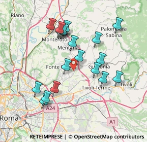 Mappa 00013 Santa Lucia RM, Italia (7.6055)