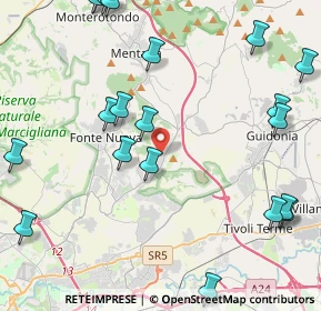 Mappa 00013 Santa Lucia RM, Italia (5.9395)