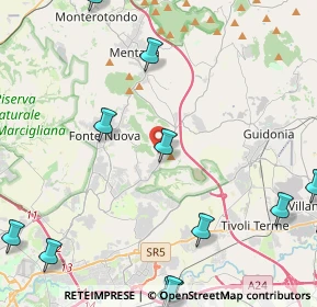 Mappa 00013 Santa Lucia RM, Italia (6.85615)