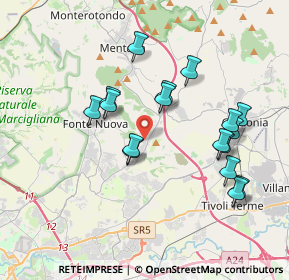 Mappa 00013 Santa Lucia RM, Italia (3.80765)