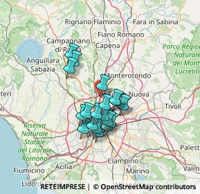Mappa Via Cossignano, 00138 Roma RM, Italia (10.664)