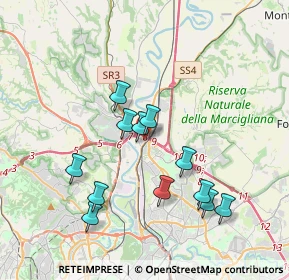 Mappa Via Cossignano, 00138 Roma RM, Italia (3.725)