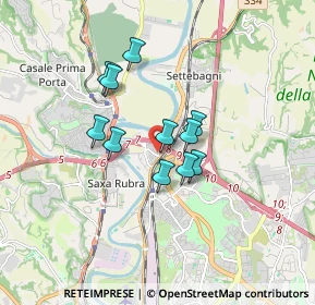Mappa Via Cossignano, 00138 Roma RM, Italia (1.29545)