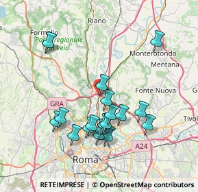 Mappa Via Cossignano, 00138 Roma RM, Italia (7.65421)